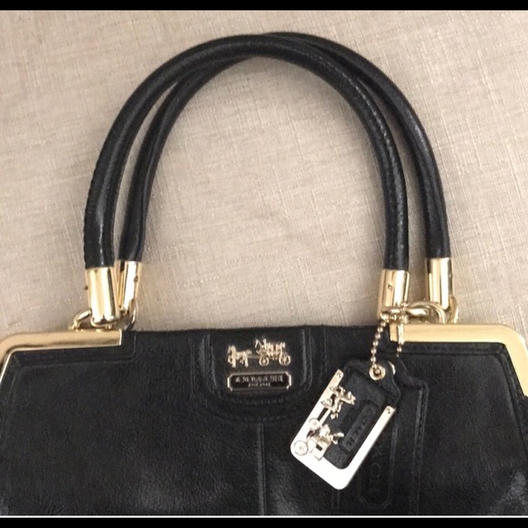 Black Coach XL Handbag - Picture 2 of 5